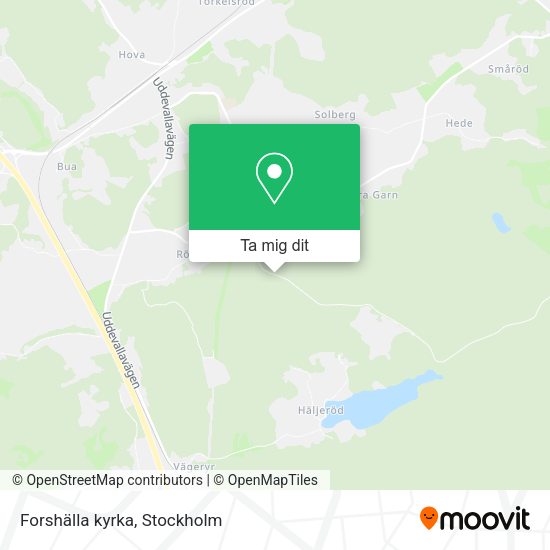 Forshälla kyrka karta