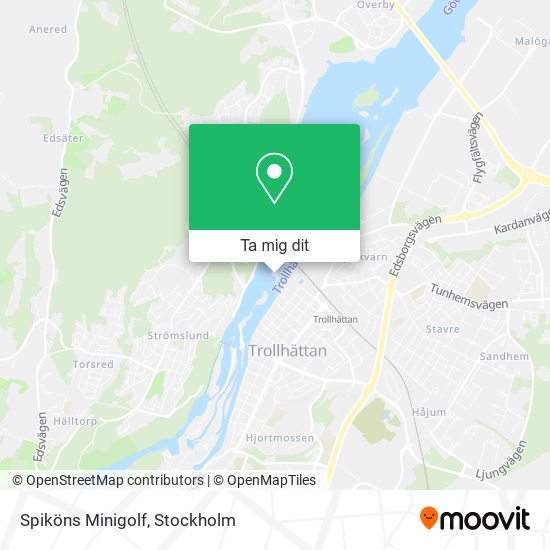 Spiköns Minigolf karta