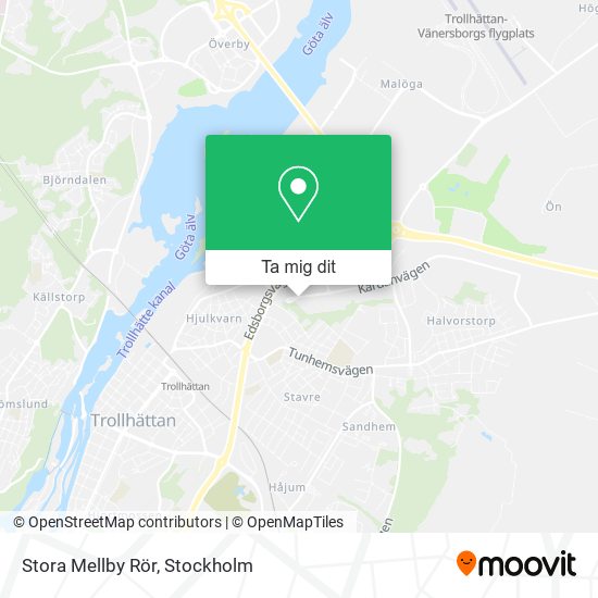 Stora Mellby Rör karta