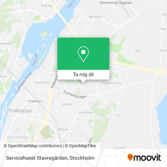Servicehuset Stavregården karta