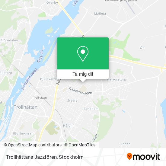 Trollhättans Jazzfören karta