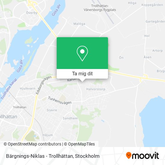 Bärgnings-Niklas - Trollhättan karta