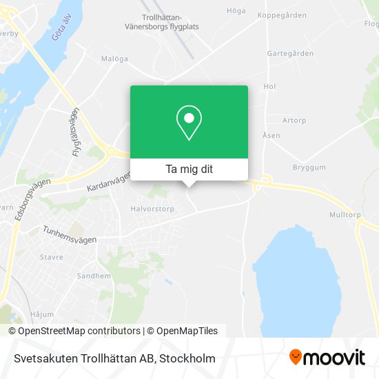 Svetsakuten Trollhättan AB karta