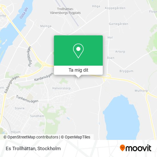 Es Trollhättan karta