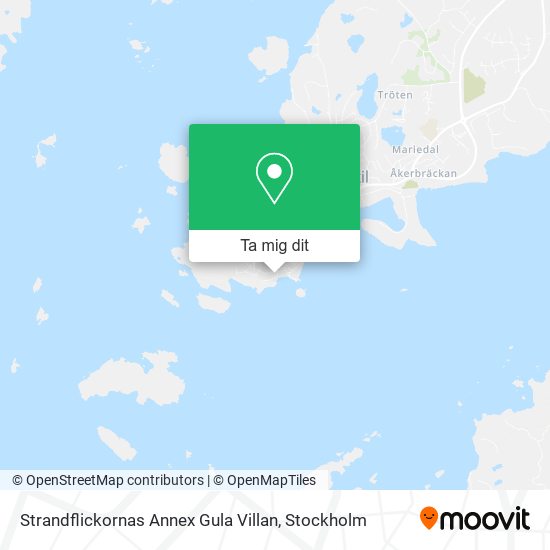 Strandflickornas Annex Gula Villan karta