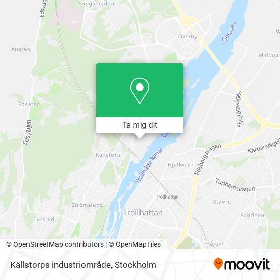 Källstorps industriområde karta