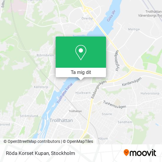 Röda Korset Kupan karta
