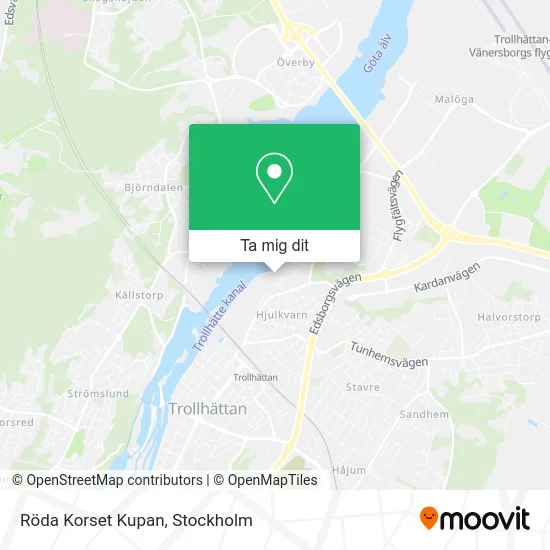 Röda Korset Kupan karta