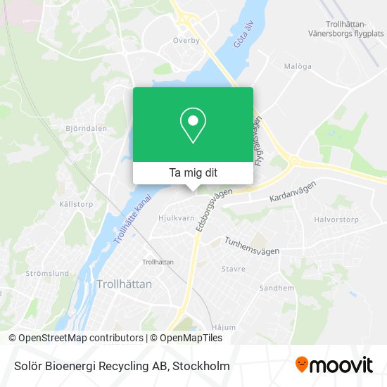 Solör Bioenergi Recycling AB karta