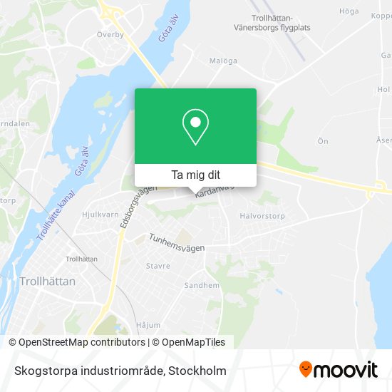 Skogstorpa industriområde karta