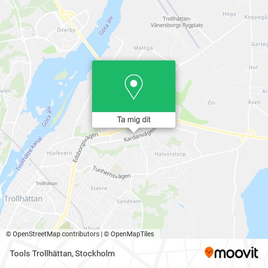 Tools Trollhättan karta