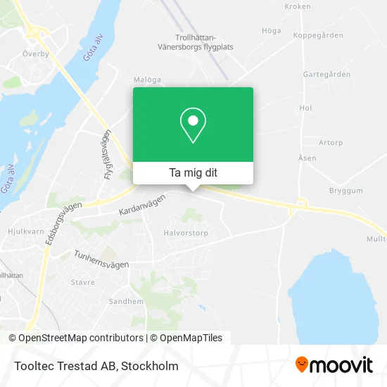 Tooltec Trestad AB karta