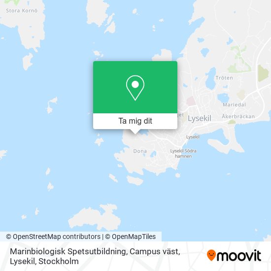 Marinbiologisk Spetsutbildning, Campus väst, Lysekil karta