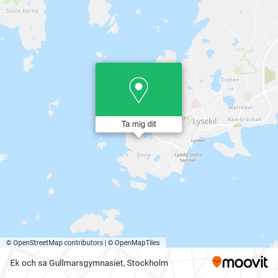 Ek och sa Gullmarsgymnasiet karta