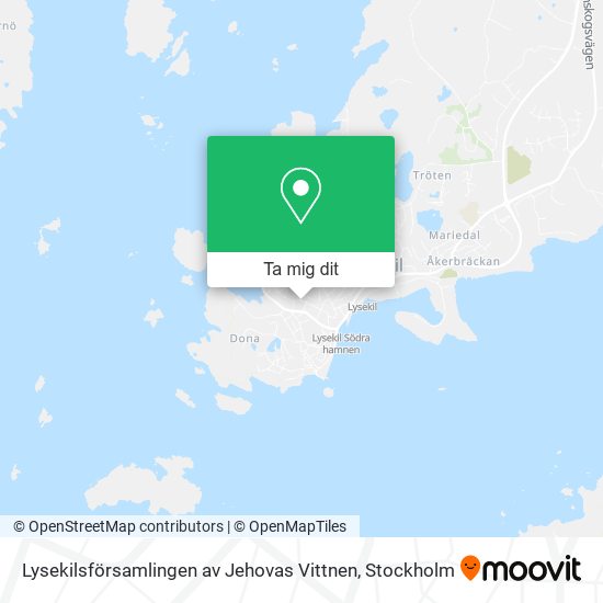 Lysekilsförsamlingen av Jehovas Vittnen karta