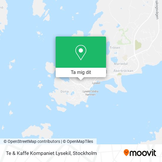 Te & Kaffe Kompaniet Lysekil karta