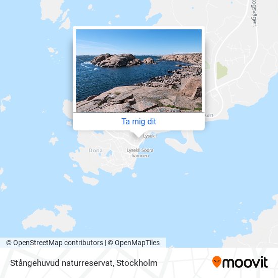 Stångehuvud naturreservat karta