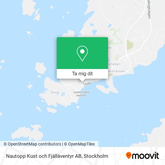Nautopp Kust och Fjälläventyr AB karta