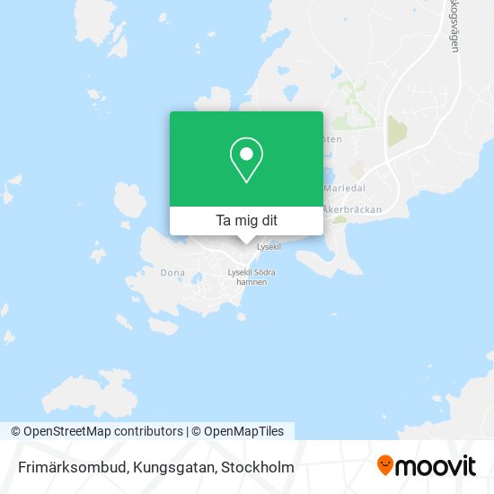 Frimärksombud, Kungsgatan karta
