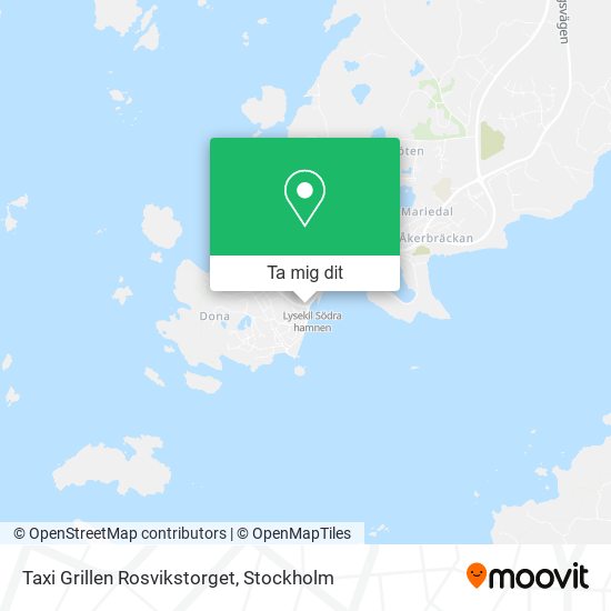 Taxi Grillen Rosvikstorget karta