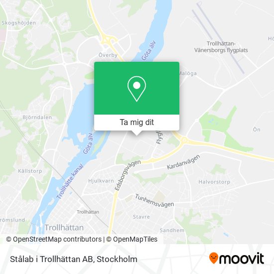 Stålab i Trollhättan AB karta