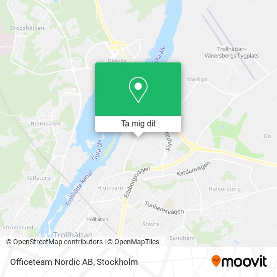 Officeteam Nordic AB karta
