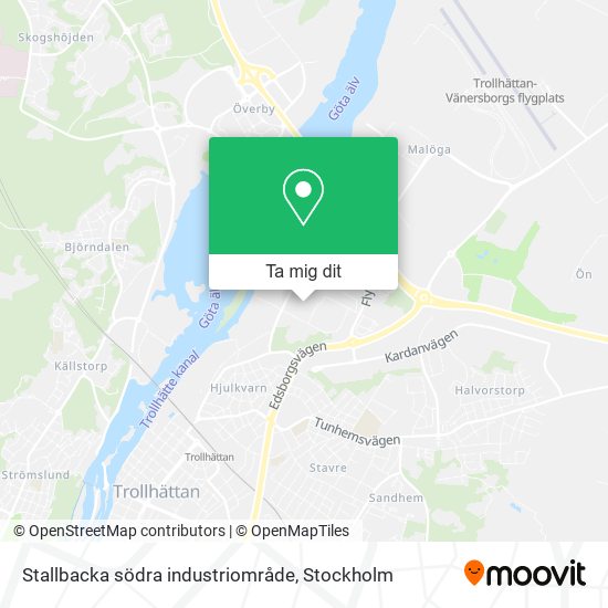 Stallbacka södra industriområde karta