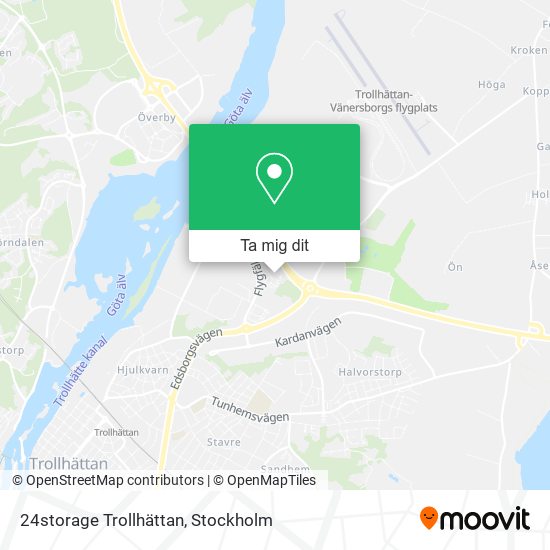 24storage Trollhättan karta
