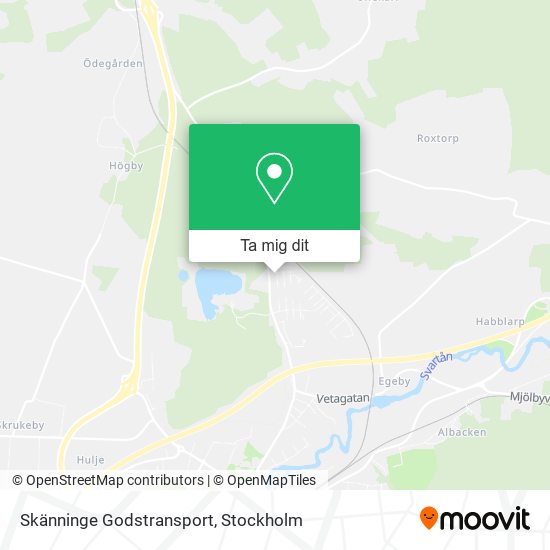 Skänninge Godstransport karta