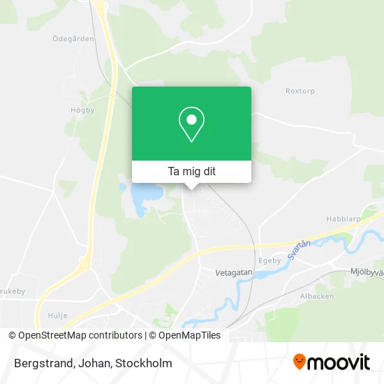 Bergstrand, Johan karta