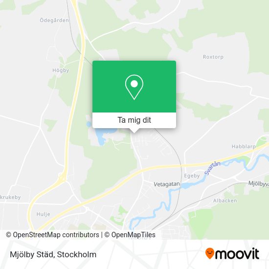 Mjölby Städ karta