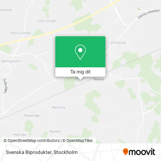 Svenska Biprodukter karta