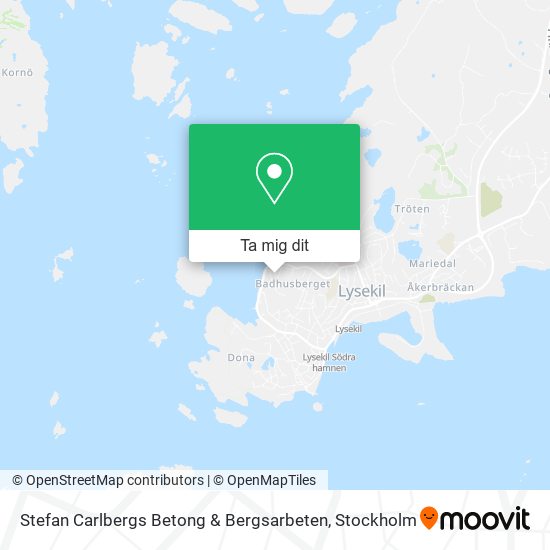 Stefan Carlbergs Betong & Bergsarbeten karta
