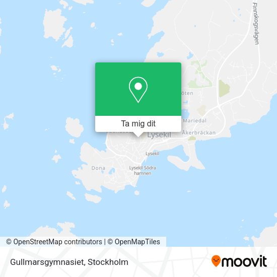 Gullmarsgymnasiet karta