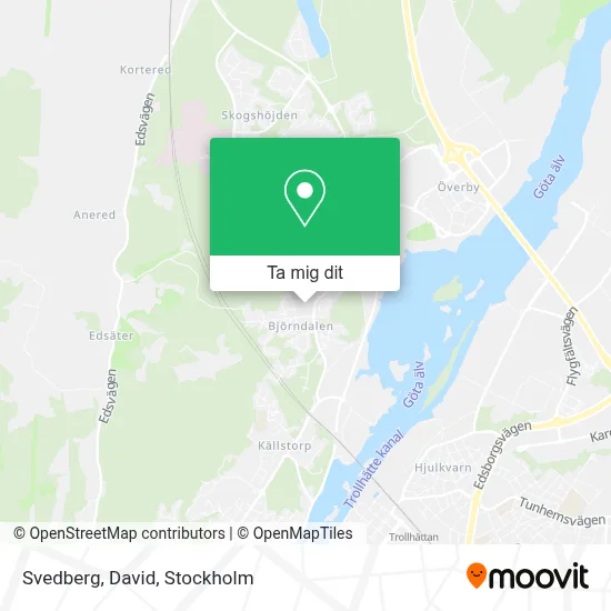 Svedberg, David karta