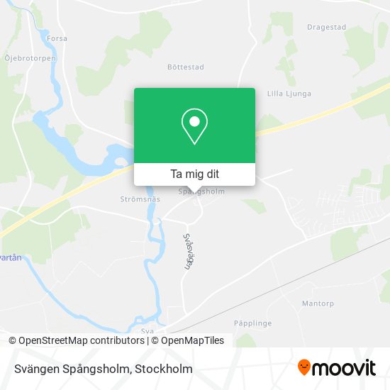 Svängen Spångsholm karta