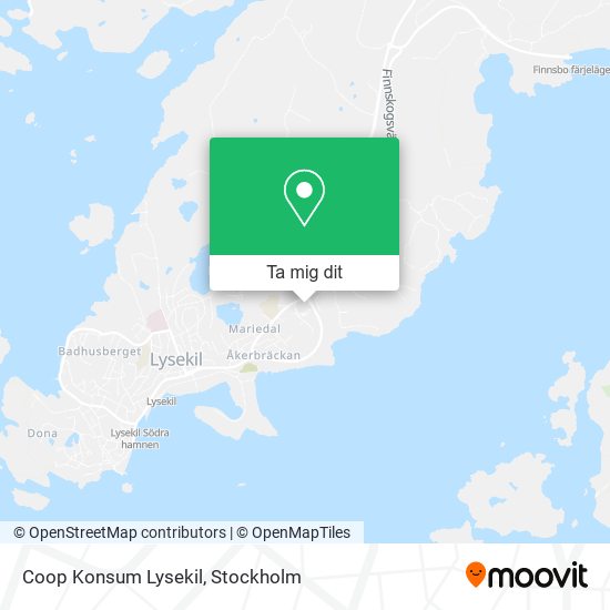 Coop Konsum Lysekil karta