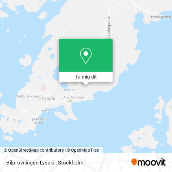 Bilprovningen Lysekil karta