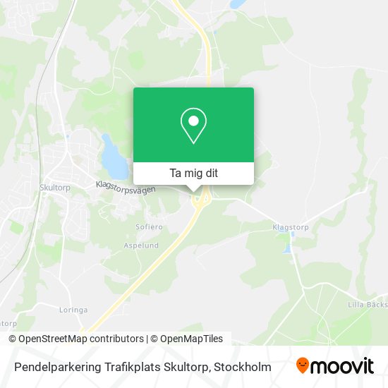 Pendelparkering Trafikplats Skultorp karta