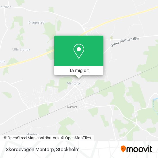 Skördevägen Mantorp karta