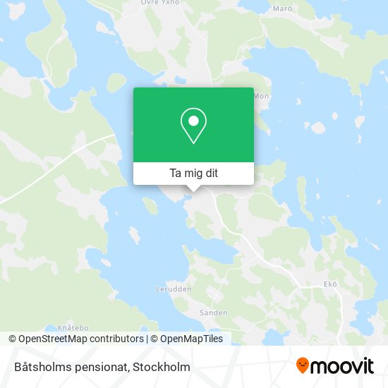 Båtsholms pensionat karta