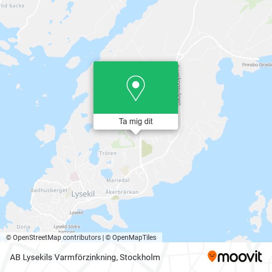 AB Lysekils Varmförzinkning karta