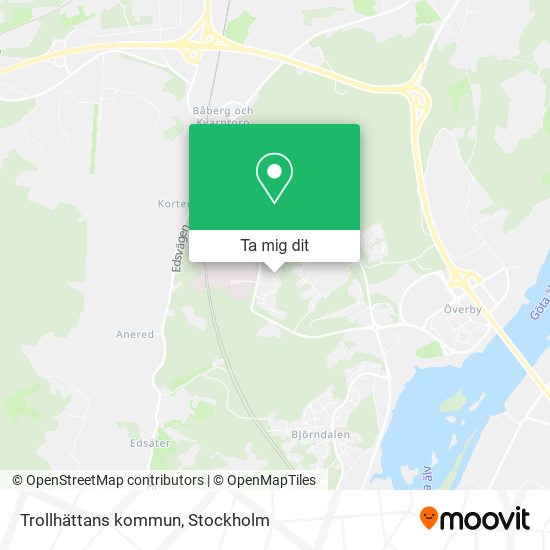 Trollhättans kommun karta
