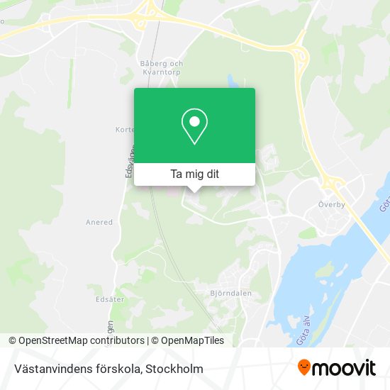 Västanvindens förskola karta