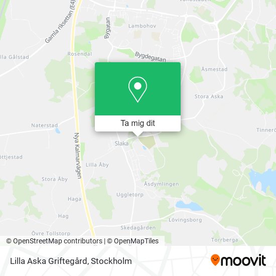 Lilla Aska Griftegård karta