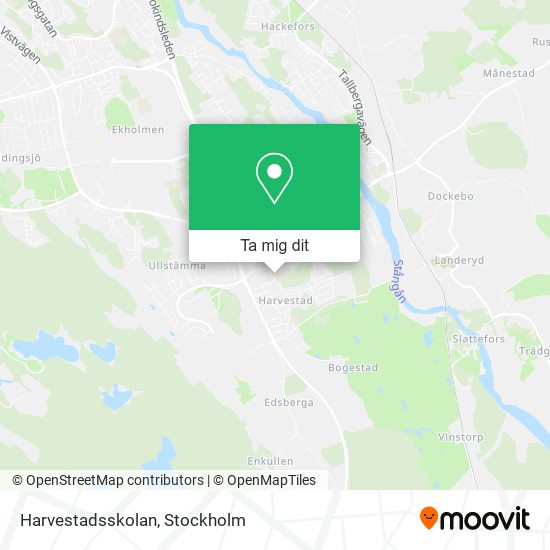 Harvestadsskolan karta