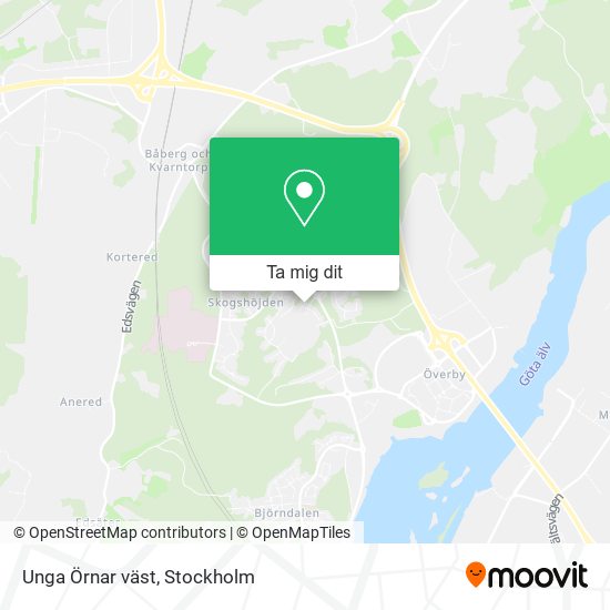 Unga Örnar väst karta