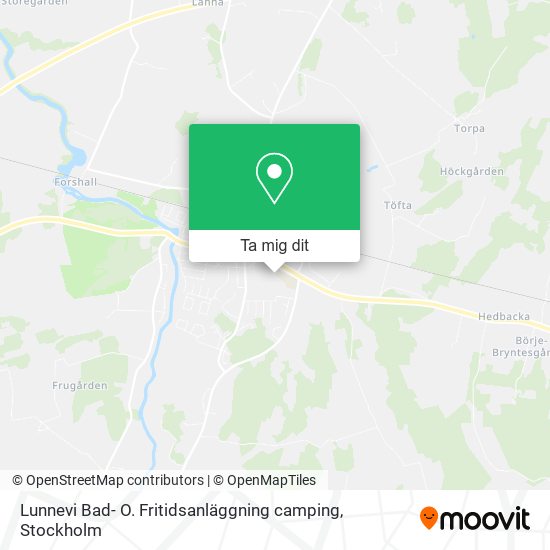 Lunnevi Bad- O. Fritidsanläggning camping karta