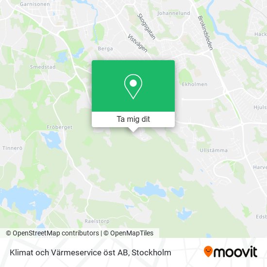 Klimat och Värmeservice öst AB karta