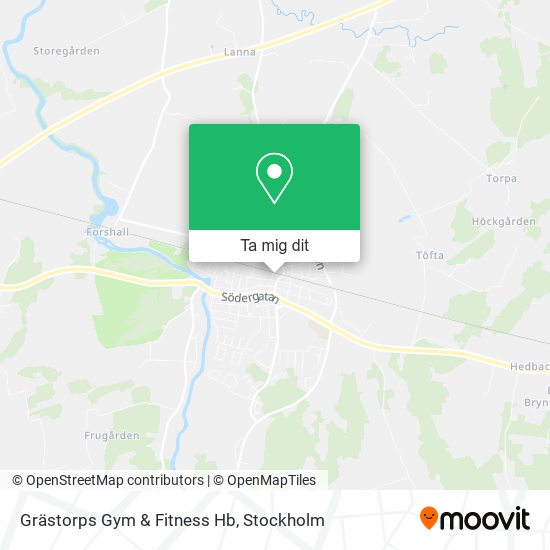 Grästorps Gym & Fitness Hb karta